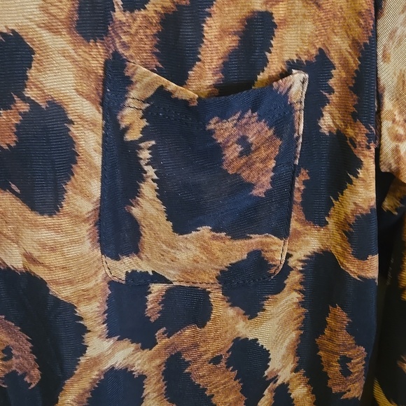 DNA Couture Leopard Print Blouse - Picture 5 of 7